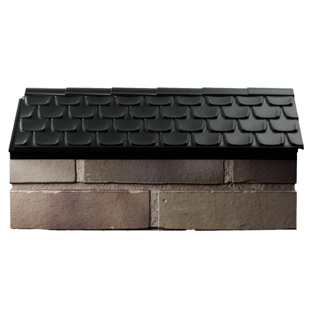 Парапет Zking Эльбрус Черный с посадкой на 1 кирпич (255мм) в Павловском Посаде фото