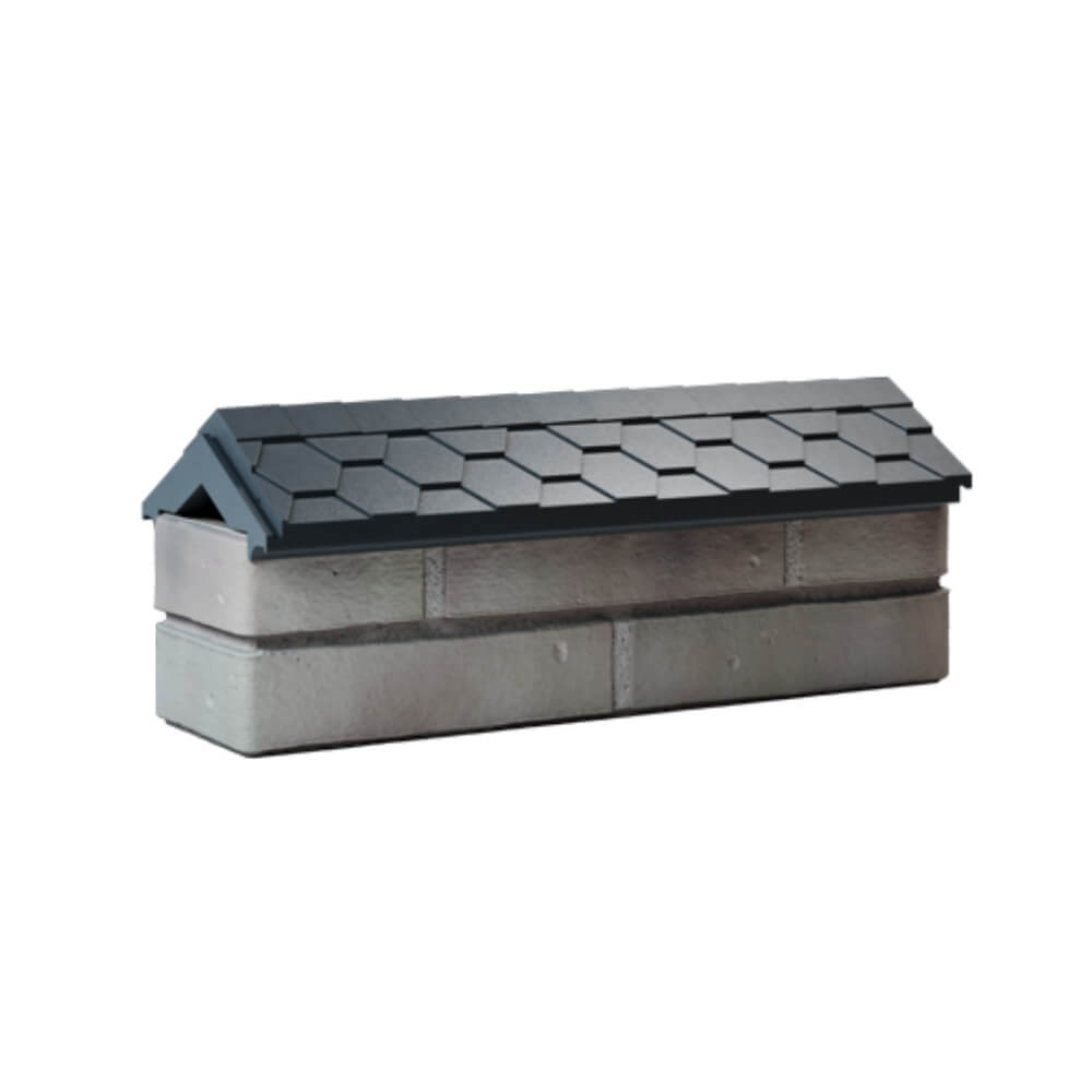 Парапет Zking Эверест Серый с посадкой на 0.5 кирпича (130мм) Павловский Посад фото