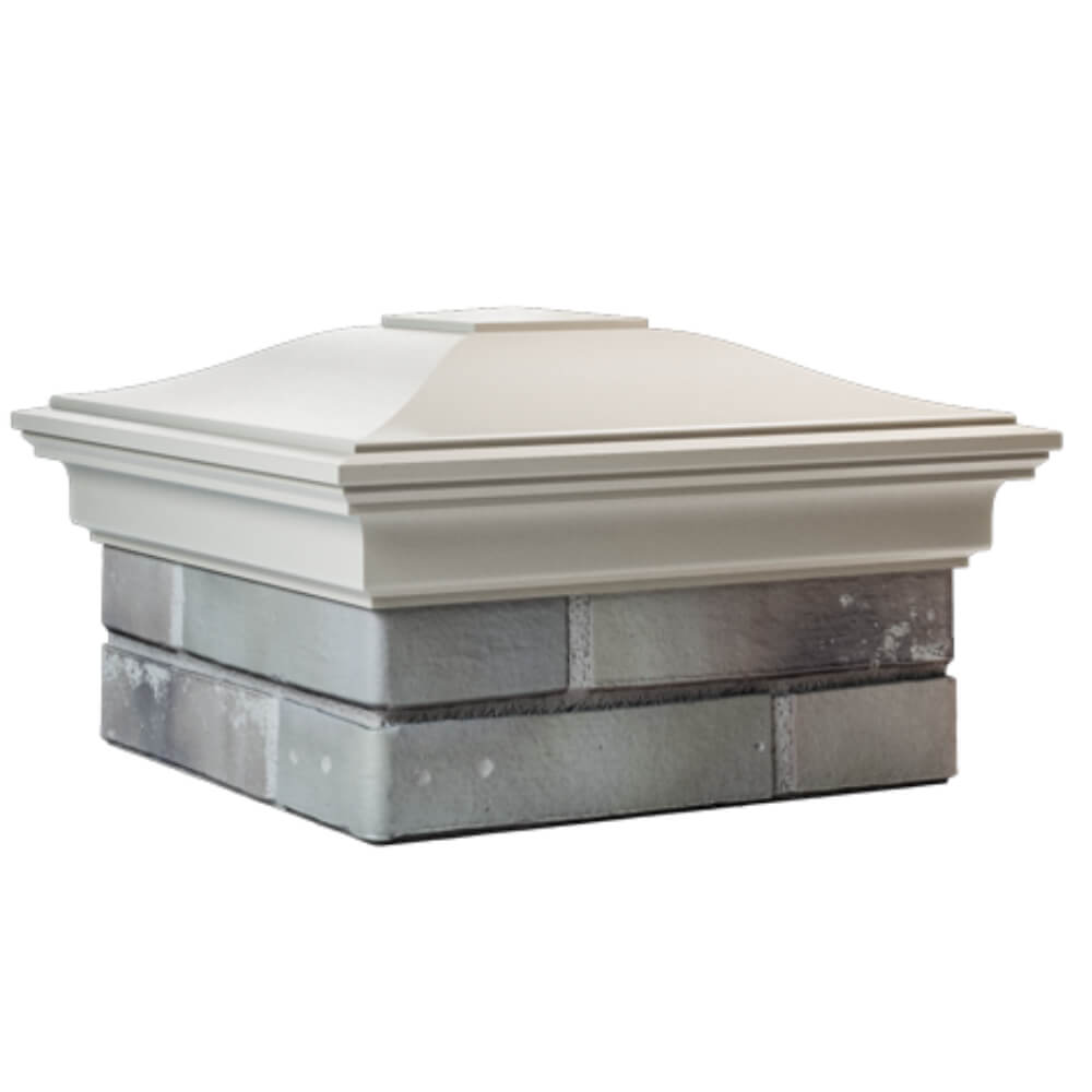 Колпак Zking Монблан Бежевый на столб 1.5х1.5 кирпича (385х385мм) в Павловском Посаде фото