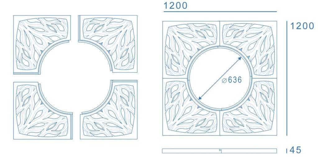 Приствольная решетка для дерева ZKING CRUST 1.2х1.2м Черная в Павловском Посаде фото