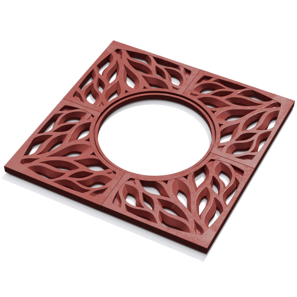 Приствольная решетка для дерева ZKING CRUST 1.2х1.2м Красная в Павловском Посаде фото