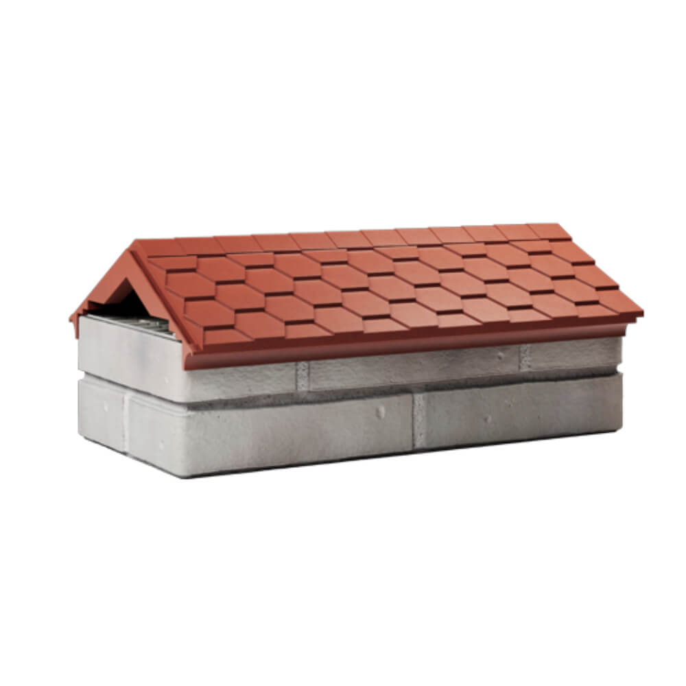 Парапет Zking Эверест Красный с посадкой на 1 кирпич (200/225/255мм) Павловский Посад фото