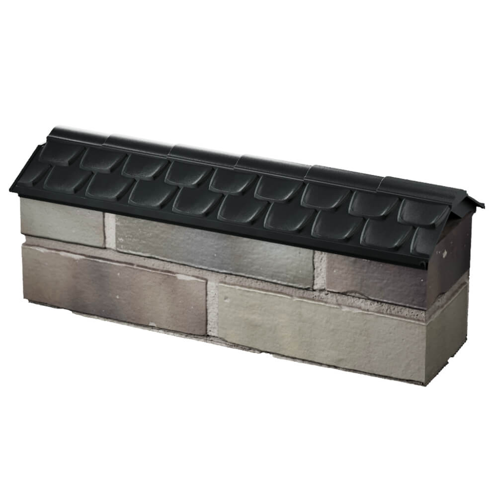 Парапет Zking Эльбрус Черный с посадкой на 0.5 кирпича (130мм) в Павловском Посаде фото