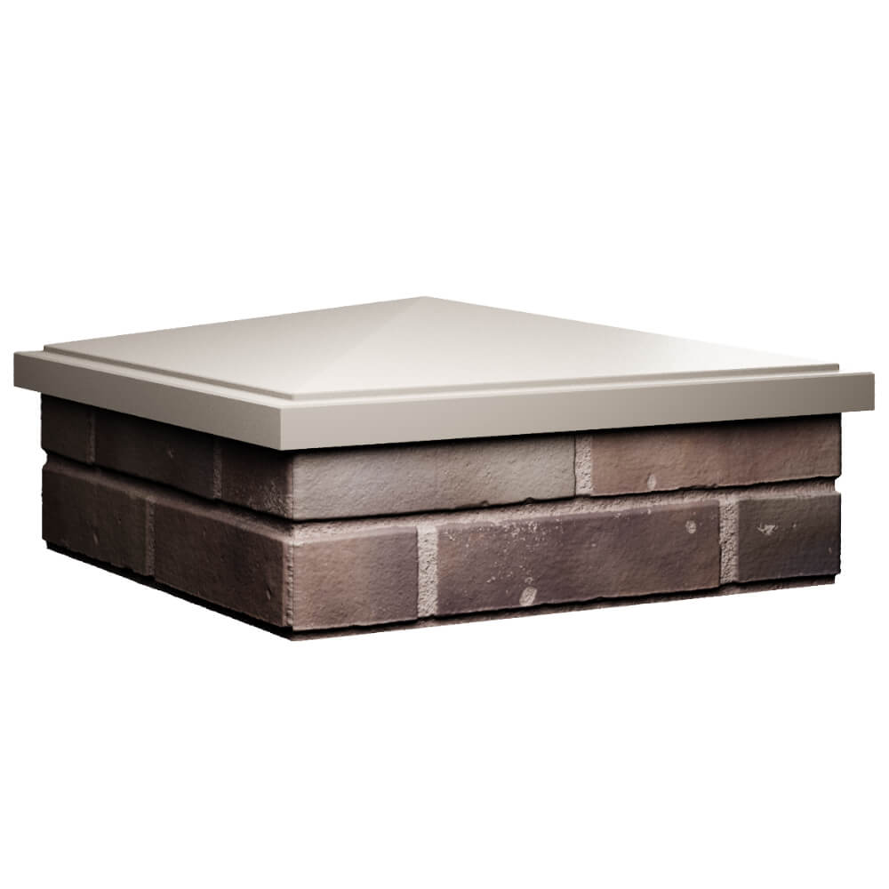 Колпак Zking БонаМоно Бежевый на столб 2х2 кирпича (515х515, 530х530мм) в Павловском Посаде фото