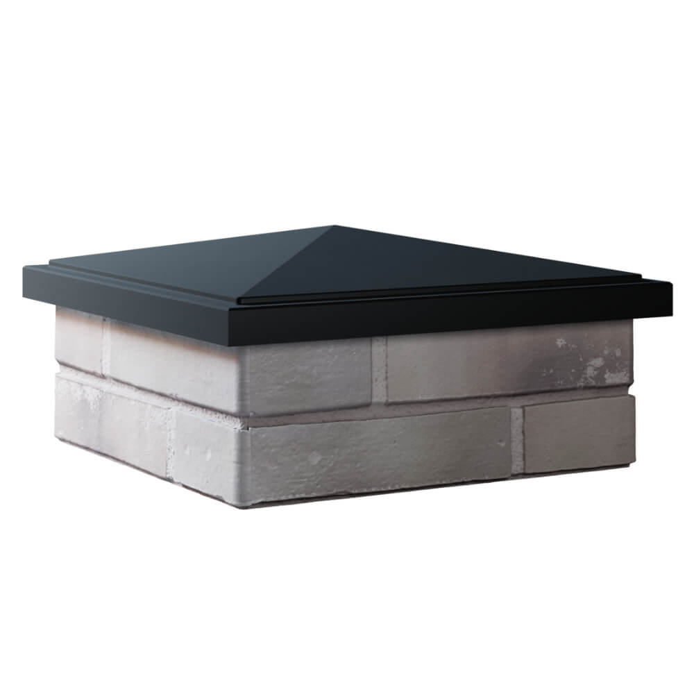 Колпак Zking БонаМоно Черный на столб 1.5х1.5 кирпича (385х385, 400х400мм) в Павловском Посаде фото