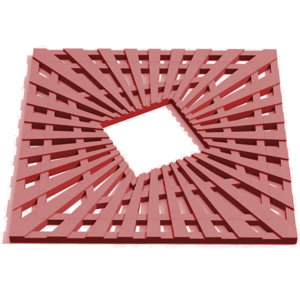 Приствольная решетка для дерева ZKING ATMOSPHERE 1.2х1.2м Красная Павловский Посад фото