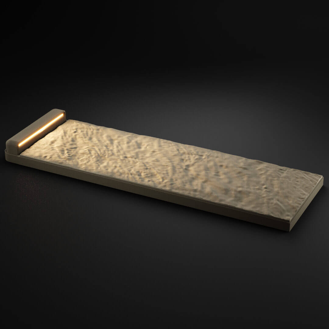 LED Светильник для шаговой плиты STONE Светлая Галька 330х75х98мм в Павловском Посаде фото