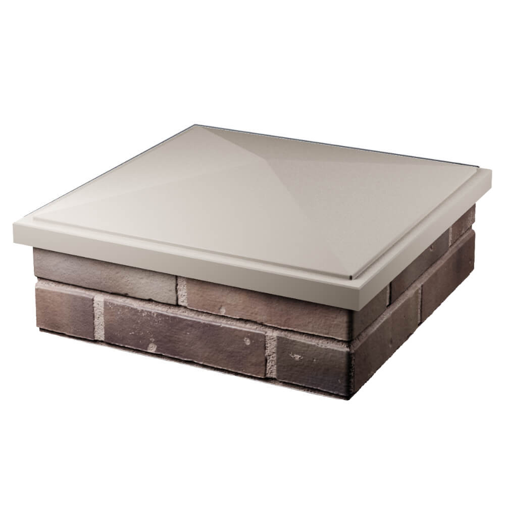 Колпак Zking БонаМоно Бежевый на столб 2х2 кирпича (515х515, 530х530мм) в Павловском Посаде фото