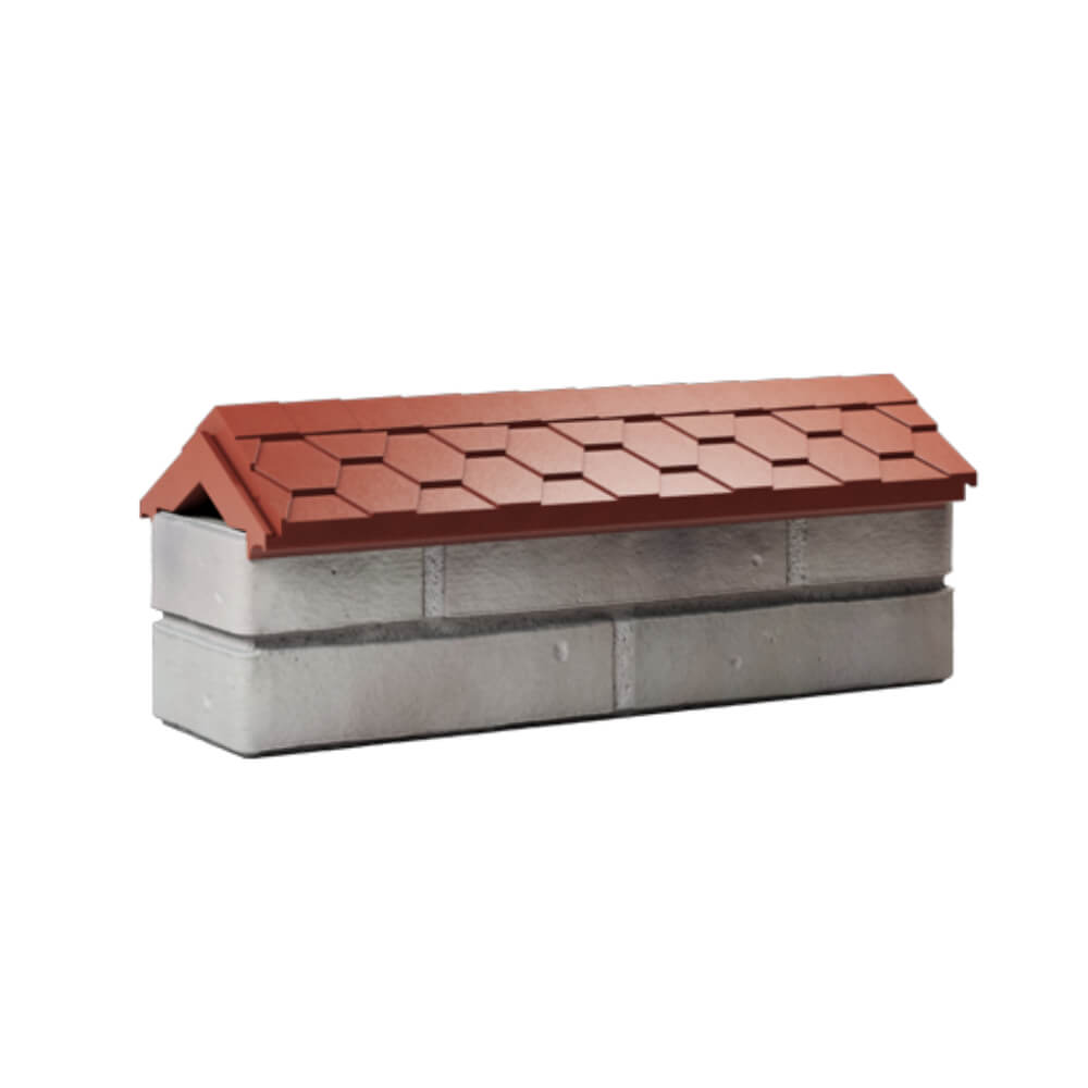 Парапет Zking Эверест Красный с посадкой на 0.5 кирпича (130мм) Павловский Посад фото