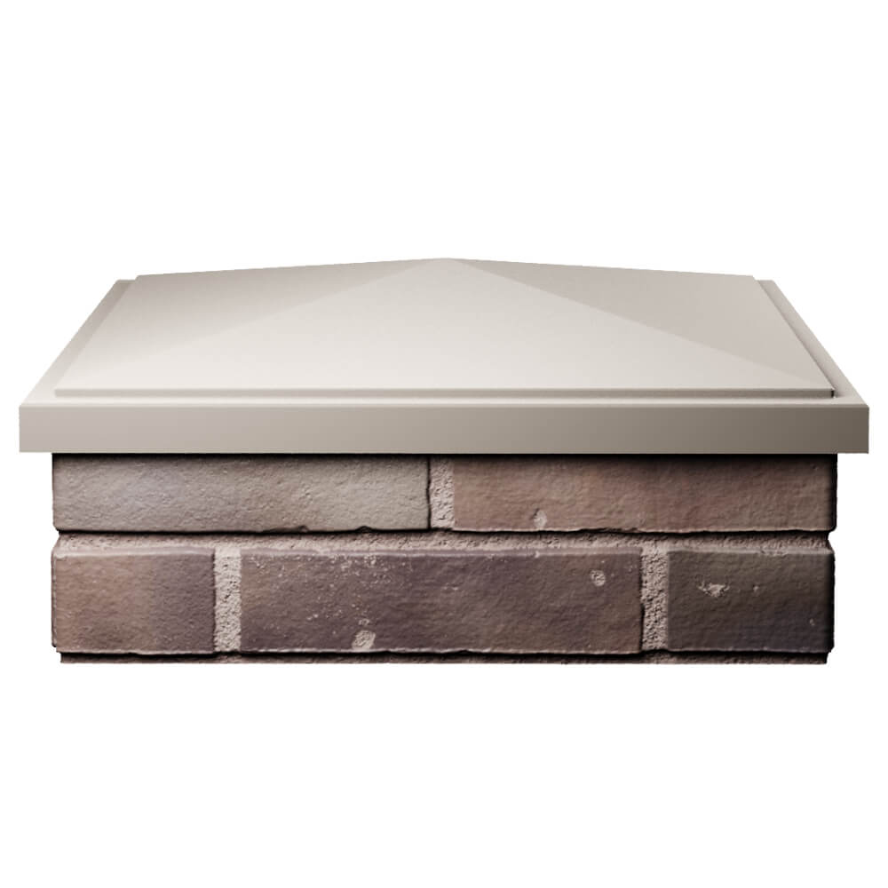 Колпак Zking БонаМоно Бежевый на столб 2х2 кирпича (515х515, 530х530мм) Павловский Посад фото