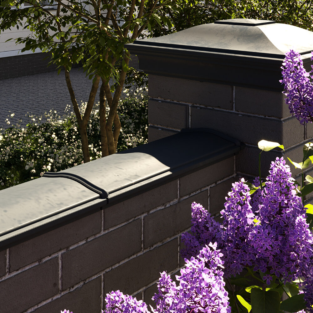 Парапет Zking Монблан Черный посадка на 0.5 кирпича (130мм) в Павловском Посаде фото