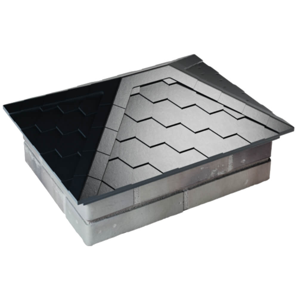 Колпак Zking Эверест Черный на столб 2х1.5 кирпича (520х390мм) Павловский Посад фото