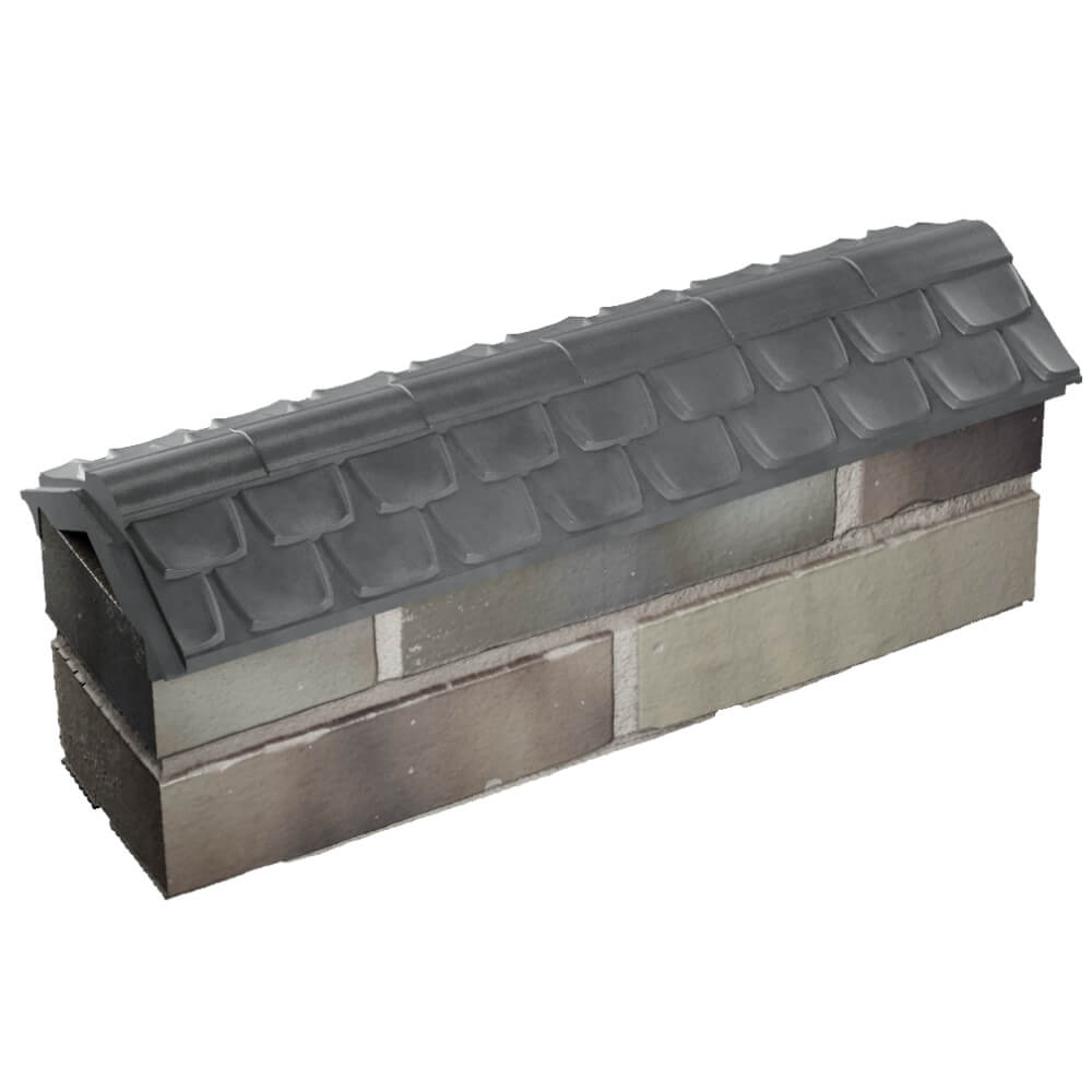 Парапет Zking Эльбрус Серый с посадкой на 0.5 кирпича (130мм) в Павловском Посаде фото