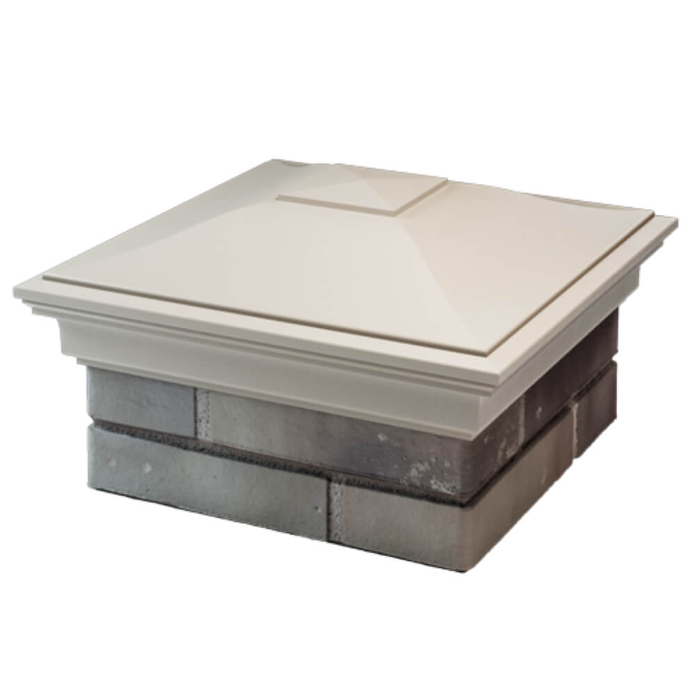 Колпак Zking Монблан Бежевый на столб 1.5х1.5 кирпича (385х385мм) в Павловском Посаде фото