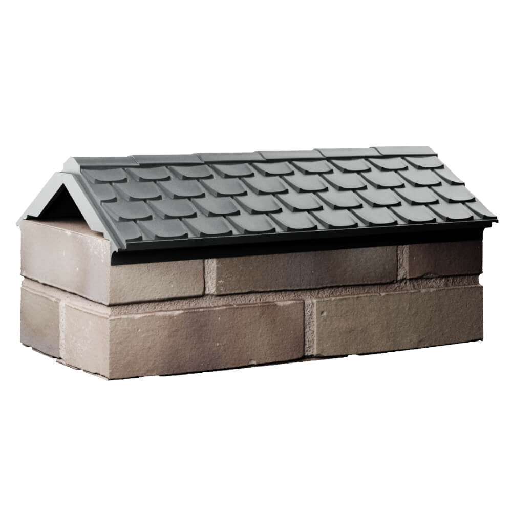 Парапет Zking Эльбрус Серый с посадкой на 1 кирпич (255мм) Павловский Посад фото