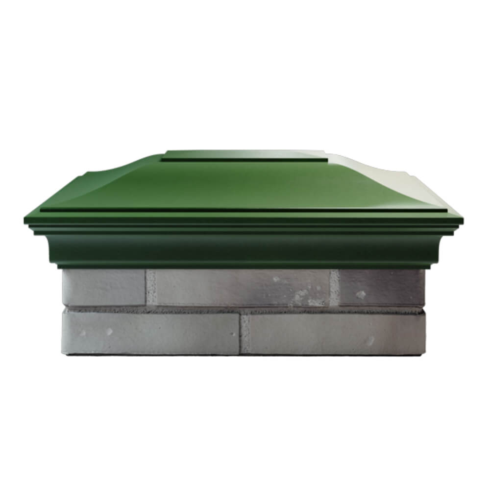 Колпак Zking Монблан Зеленый на столб 2х1.5 кирпича (515х385мм) в Павловском Посаде фото
