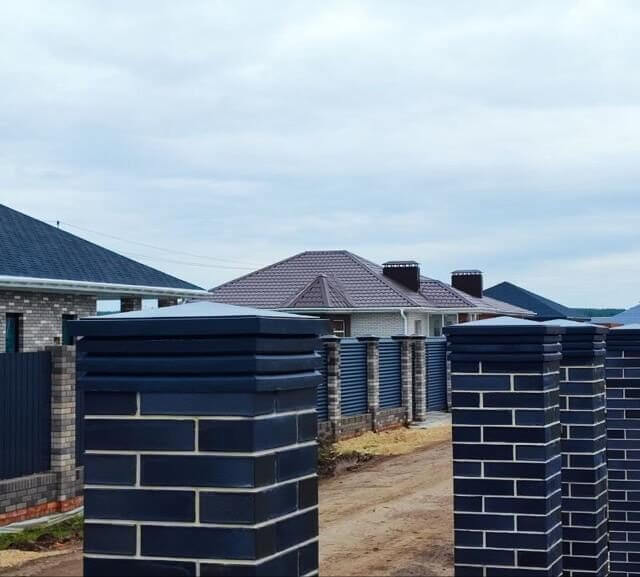 Колпак Zking Бона ХайТек Серый на столб 1.5х1.5 кирпича (385х385мм) в Павловском Посаде фото