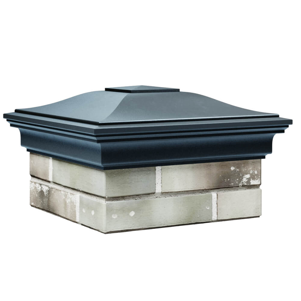 Колпак Zking Монблан Серый на столб 1.5х1.5 кирпича (385х385мм) в Павловском Посаде фото