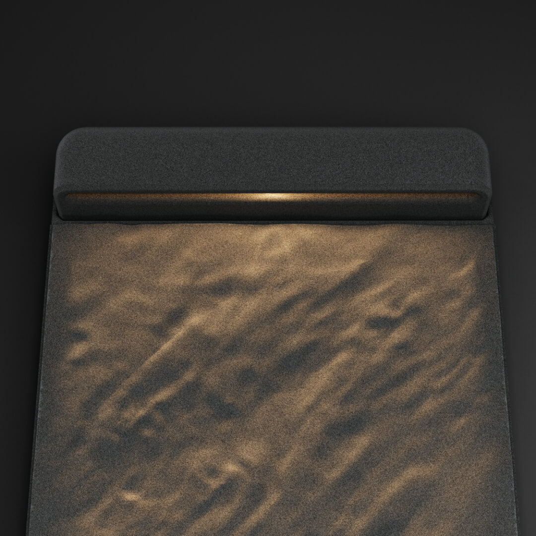 LED Светильник для шаговой плиты STONE Графитовый Серый 330х75х98мм в Павловском Посаде фото