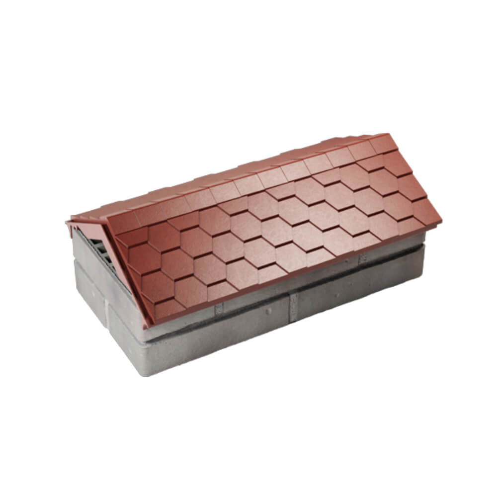 Парапет Zking Эверест Красный с посадкой на 1 кирпич (200/225/255мм) в Павловском Посаде фото