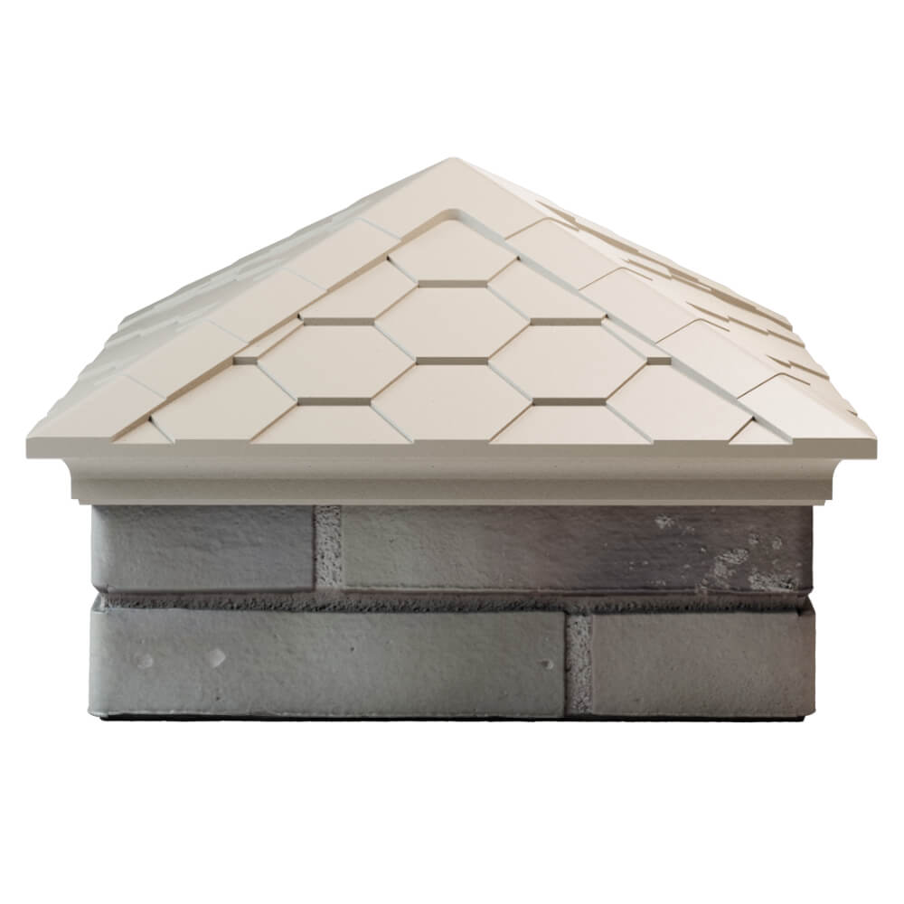 Колпак Zking Эверест Бежевый на столб 1.5х1.5 кирпича (390х390мм) Павловский Посад фото