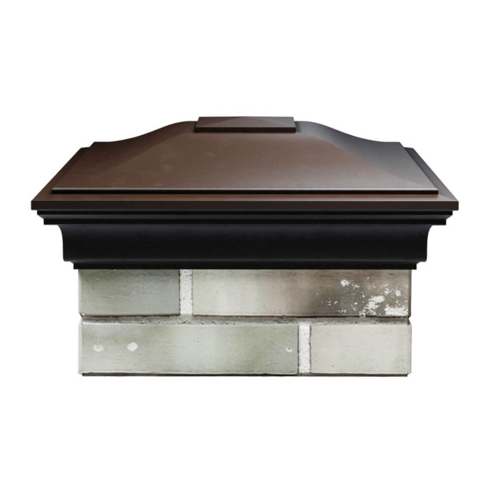 Колпак Zking Монблан Коричневый на столб 1.5х1.5 еврокирпича 0.7НФ (355х355мм) Павловский Посад фото