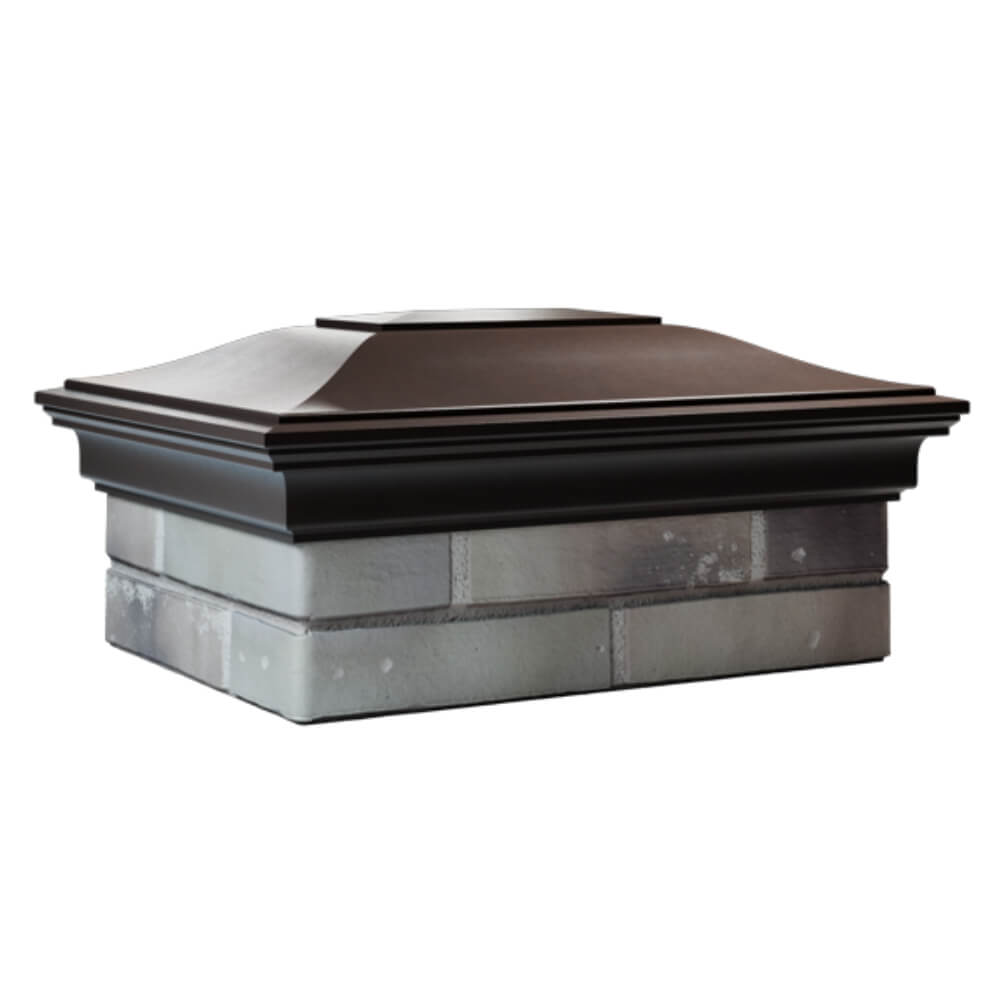 Колпак Zking Монблан Коричневый на столб 2х1.5 кирпича (515х385мм) в Павловском Посаде фото