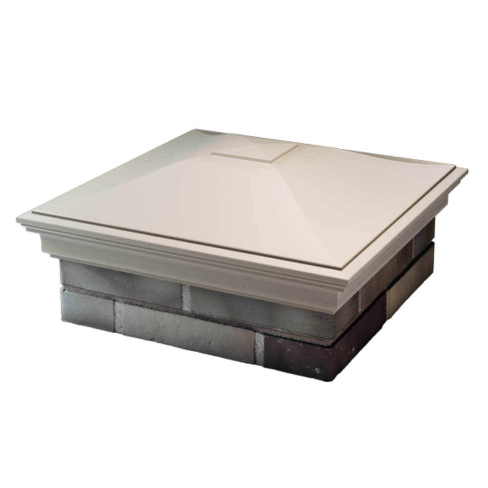 Колпак Zking Монблан Бежевый на столб 2х2 кирпича (515х515мм) в Павловском Посаде фото