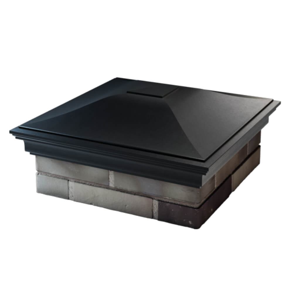 Колпак Zking Монблан Черный на столб 2х2 кирпича (515х515мм) в Павловском Посаде фото