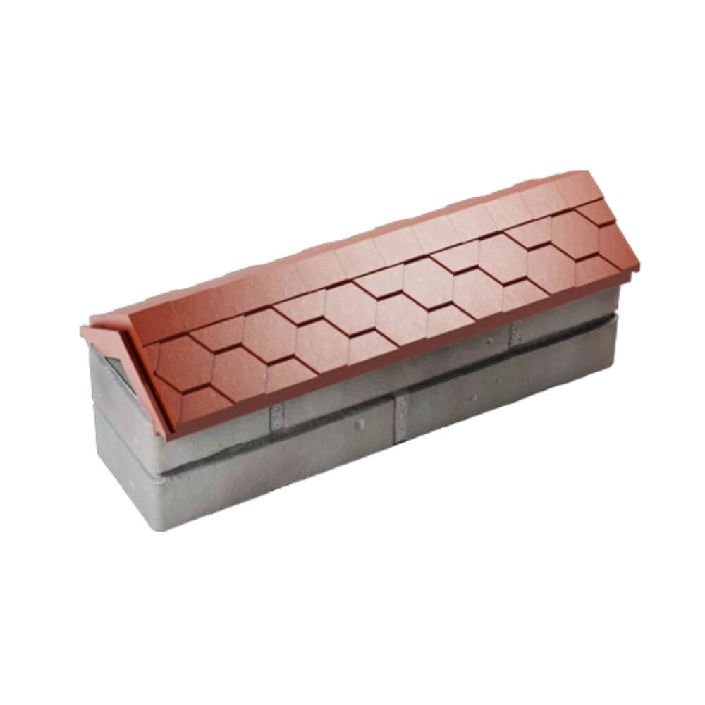 Парапет Zking Эверест Красный с посадкой на 0.5 кирпича (130мм) в Павловском Посаде фото