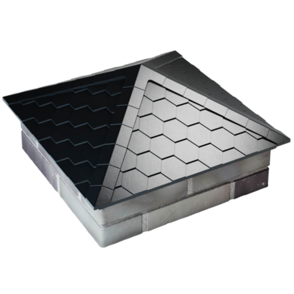 Колпак Zking Эверест Черный на столб 2х2 кирпича (535х535мм) Павловский Посад фото