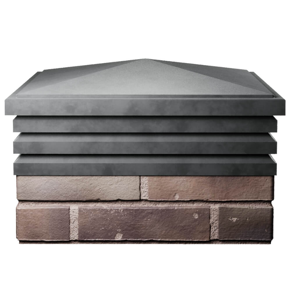 Колпак Zking Бона ХайТек Серый на столб 2х2 кирпича (513х513мм) Павловский Посад фото