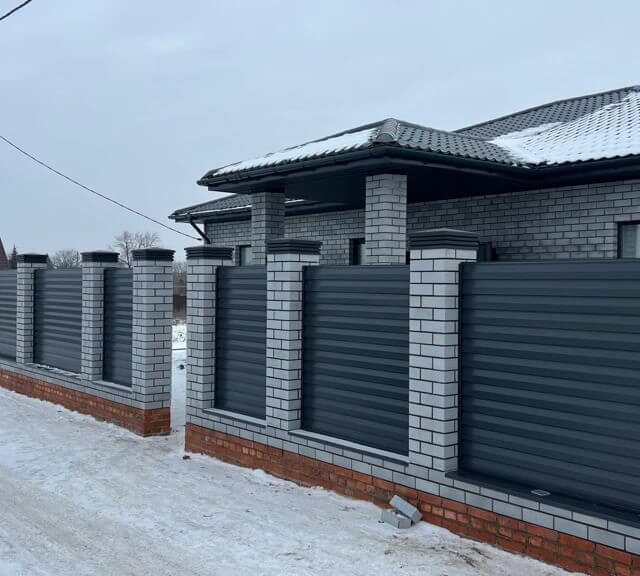 Колпак Zking Бона ХайТек Серый на столб 1.5х1.5 кирпича (385х385мм) в Павловском Посаде фото