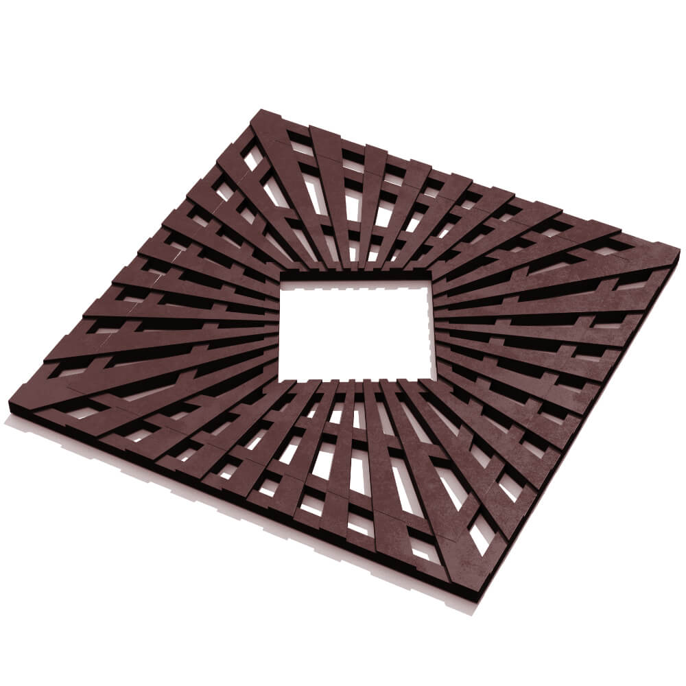 Приствольная решетка для дерева ZKING ATMOSPHERE 1.2х1.2м Коричневая в Павловском Посаде фото