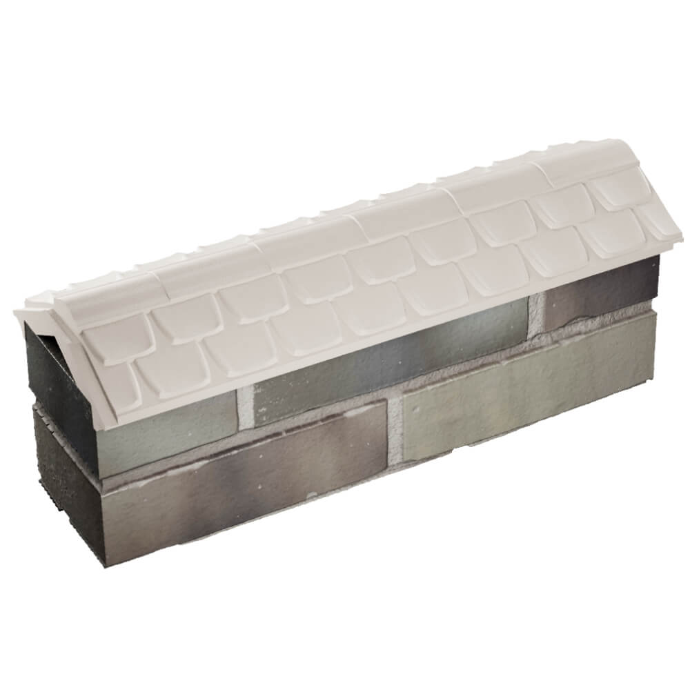 Парапет Zking Эльбрус Бежевый с посадкой на 0.5 кирпича (130мм) в Павловском Посаде фото