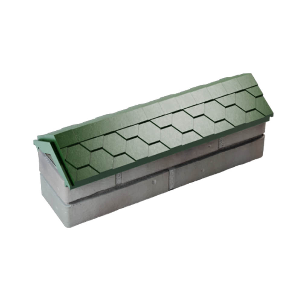 Парапет Zking Эверест Зеленый с посадкой на 0.5 кирпича (130мм) в Павловском Посаде фото