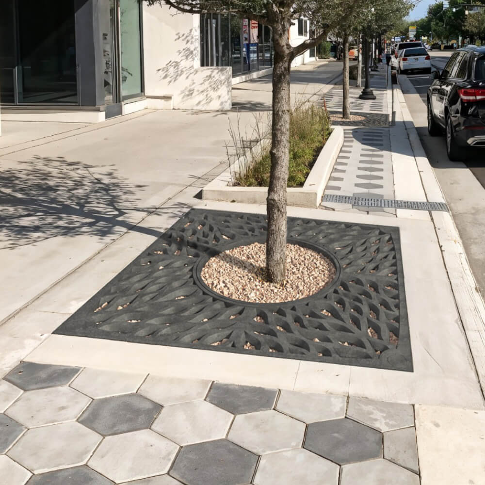 Приствольная решетка для дерева ZKING CRUST 2х2м Черная в Павловском Посаде фото