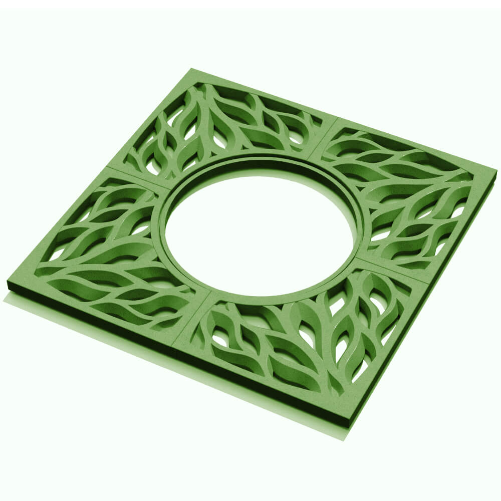 Приствольная решетка для дерева ZKING CRUST 1.2х1.2м Зеленая в Павловском Посаде фото