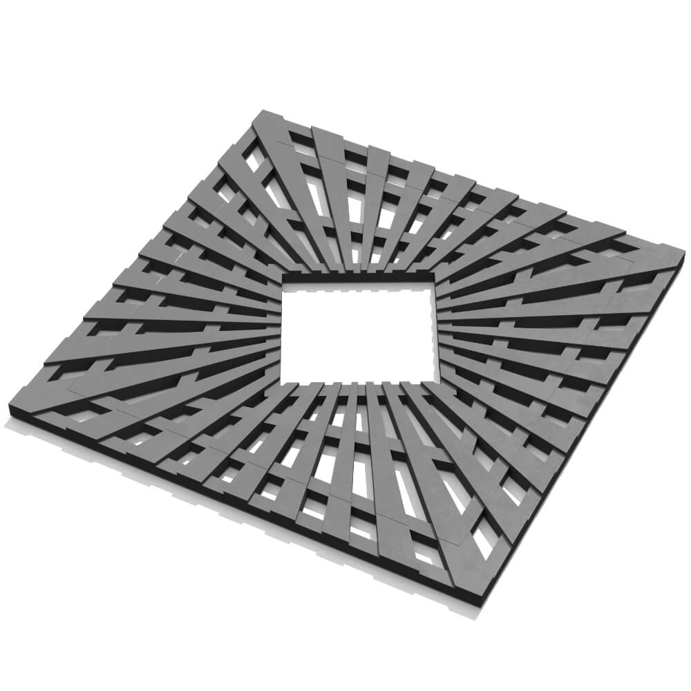 Приствольная решетка для дерева ZKING ATMOSPHERE 1.2х1.2м Серая в Павловском Посаде фото