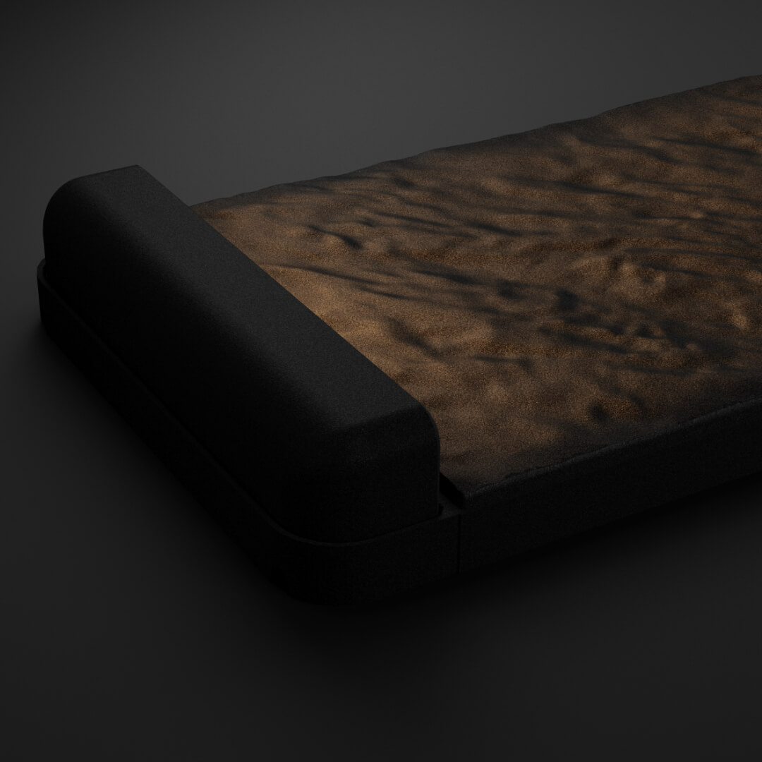 LED Светильник для шаговой плиты STONE Черный Сланец 330х75х98мм в Павловском Посаде фото