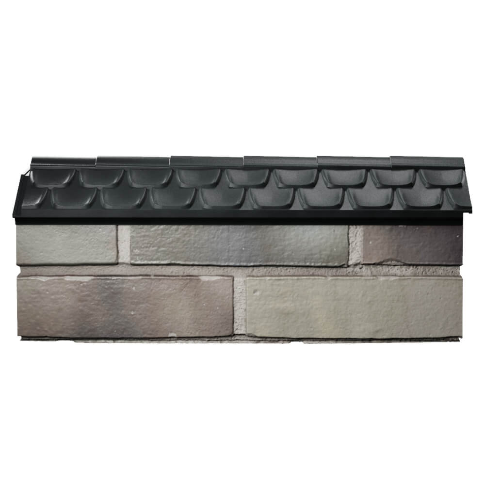 Парапет Zking Эльбрус Черный с посадкой на 0.5 кирпича (130мм) в Павловском Посаде фото